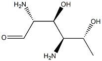 2,4-diamino-2,4,6-trideoxy-D-glucose Struktur