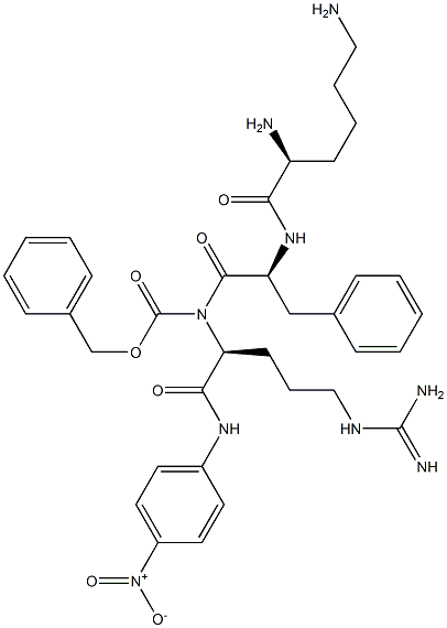 benzyloxycarbonyl-lysyl-phenylalanyl-arginine-4-nitroanilide Struktur