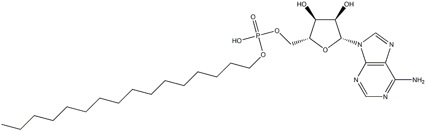 adenosine 5'-hexadecylphosphate Struktur