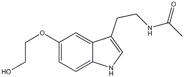 5-hydroxyethoxy-N-acetyltryptamine Struktur