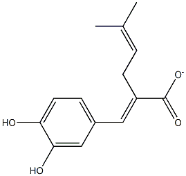 3-METHYL-2-BUTENYLCAFFEATE Struktur