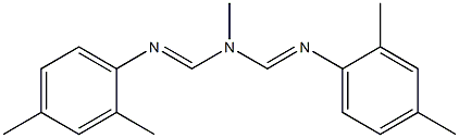 1,5-DI-(2,4-DIMETHYLPHENYL)-3-METHYL-1,3,5-TRIAZOPENTA-1,4-DIENE Struktur