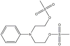 N,N-BIS(2-(METHYLSULFONYL-OXY)ETHYL)ANILINE Struktur