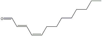 2-TRANS,4-CIS-TRIDECADIENAL Struktur