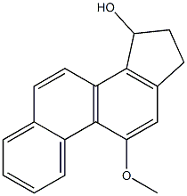 16,17-DIHYDRO-15-HYDROXY-11-METHOXY-15H-CYCLOPENTA[A]PHENANTHRENE Struktur