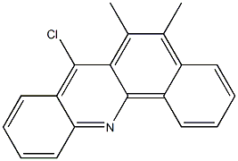 7-CHLORO-5,6-DIMETHYLBENZ(C)ACRIDINE Struktur