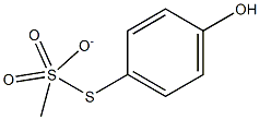 S-(PARA-HYDROXYPHENYL)THIOMETHANESULPHONATE Struktur