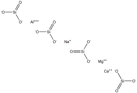 MAGNESIUMCALCIUMSODIUMALUMINUMSILICATE Struktur