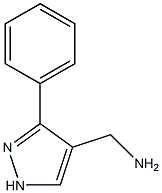 (3-Phenyl-1H-pyrazol-4-yl)methylamine Struktur