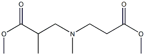 2-Methyl-3,3'-(methylimino)dipropanoic acid dimethyl ester Struktur