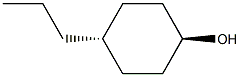 4-propyl cyclohexanol (trans 95%) Struktur