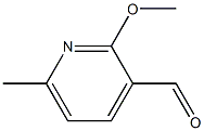 2-Methoxy-6-methylpyridine-3-carboxaldehyde Struktur