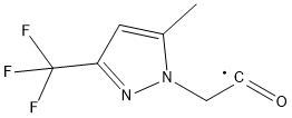 (5-Methyl-3-trifluoromethyl-pyrazol-1-yl)-acetyl Struktur