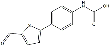 [4-(5-Formyl-thiophen-2-yl)-phenyl]-carbamic acid Struktur