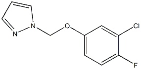 1-(3-Chloro-4-fluoro-phenoxymethyl)-1H-pyrazole- Struktur