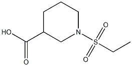 1-Ethanesulfonyl-piperidine-3-carboxylic acid Struktur