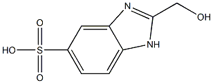 2-Hydroxymethyl-1H-benzoimidazole-5-sulfonic acid Struktur