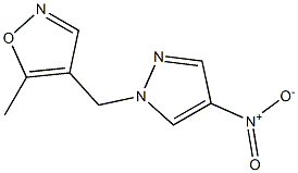 5-Methyl-4-(4-nitro-pyrazol-1-ylmethyl)-isoxazole- Struktur