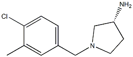 (3R)-1-(4-chloro-3-methylbenzyl)pyrrolidin-3-amine Struktur