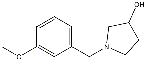 1-(3-methoxybenzyl)pyrrolidin-3-ol Struktur