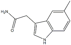 2-(5-methyl-1H-indol-3-yl)acetamide Struktur