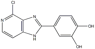 4-(4-chloro-1H-imidazo[4,5-c]pyridin-2-yl)benzene-1,2-diol Struktur