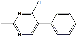 4-chloro-2-methyl-5-phenylpyrimidine Struktur