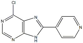 6-chloro-8-pyridin-4-yl-9H-purine Struktur