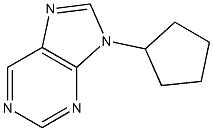 9-cyclopentyl-9H-purine Struktur