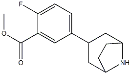 methyl 5-(8-azabicyclo[3.2.1]oct-3-yl)-2-fluorobenzoate Struktur