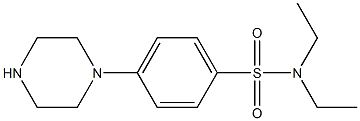 4-(PIPERAZIN-1-YL)-N,N-DIETHYLBENZENESULFONAMIDE Struktur