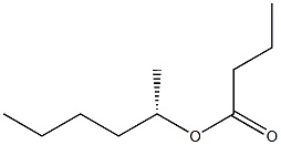 1-methylpentyl butanoate, (S) Struktur