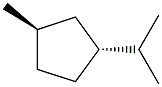 1-methyl-trans-3-isopropylcyclopentane Struktur