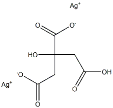 silver hydrogen citrate Struktur