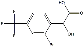 2-BROMO-4-(TRIFLUOROMETHYL)MANDELIC ACID Struktur