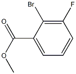 2-BROMO-3-FLUOROBENZOIC ACID METHYL ESTER Struktur