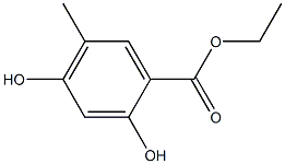 2,4-DIHYDROXY-5-METHYLBENZOIC ACID ETHYL ESTER Struktur