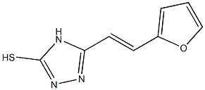 5-[2-(2-FURYL)VINYL]-4H-1,2,4-TRIAZOLE-3-THIOL Struktur