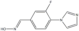 3-FLUORO-4-(1H-IMIDAZOL-1-YL)BENZALDEHYDE OXIME Struktur