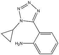 2-(1-CYCLOPROPYL-1H-TETRAZOL-5-YL)ANILINE Struktur