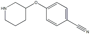 4-(3-PIPERIDINYLOXY)BENZONITRILE Struktur