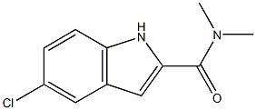 5-CHLORO-N,N-DIMETHYLINDOLE-2-CARBOXAMIDE Struktur