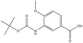 3-(N-(TERT-BUTOXYCARBONYL)AMINO)-4-METHOXYBENZOIC ACID Struktur