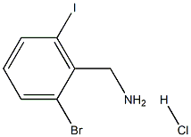 2-Bromo-6-iodo-benzylamine hydrochloride
 Struktur