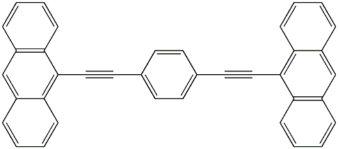 1,4-BIS(9-ANTHRYLETHYNYL)BENZENE Struktur