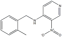 (3-NITROPYRIDIN-4-YL)-(2-METHYL-BENZYL)-AMINE Struktur