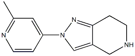 2-(2-METHYL-PYRIDIN-4-YL)-4,5,6,7-TETRAHYDRO-2H-PYRAZOLO[4,3-C]PYRIDINE Struktur