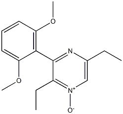 3-(2,6-DIMETHOXYPHENYL)-2,5-DIETHYLPYRAZINE 1-OXIDE Struktur