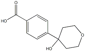 4-(4-HYDROXYTETRAHYDRO-2H-PYRAN-4-YL)BENZOIC ACID Struktur