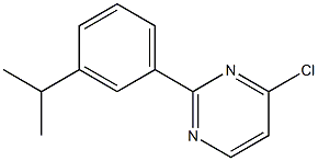 4-CHLORO-2-(3-ISOPROPYLPHENYL)PYRIMIDINE Struktur